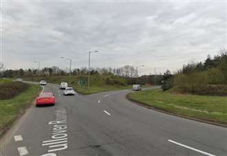 Emergency services remain at scene of crash at major roundabout