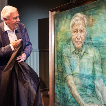 Portrait of Sir David Attenborough unveiled by Royal Society