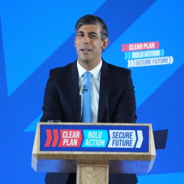 Rishi Sunak promises lower immigration and tax cuts in Tory manifesto