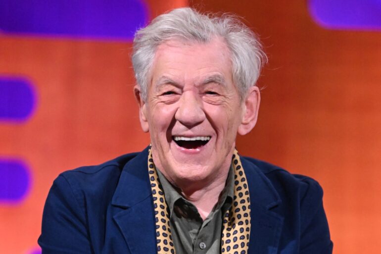 Sir Ian McKellen ‘looking forward to returning to work’ after falling off stage