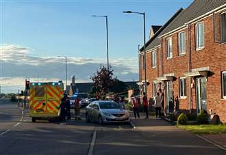 Emergency services rushed to scene after car crashed into side of house