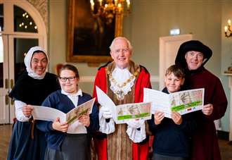 Free books for pupils explaining history of town street names as part of refurbishment project