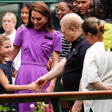 Kate attends Wimbledon men’s final with Princess Charlotte