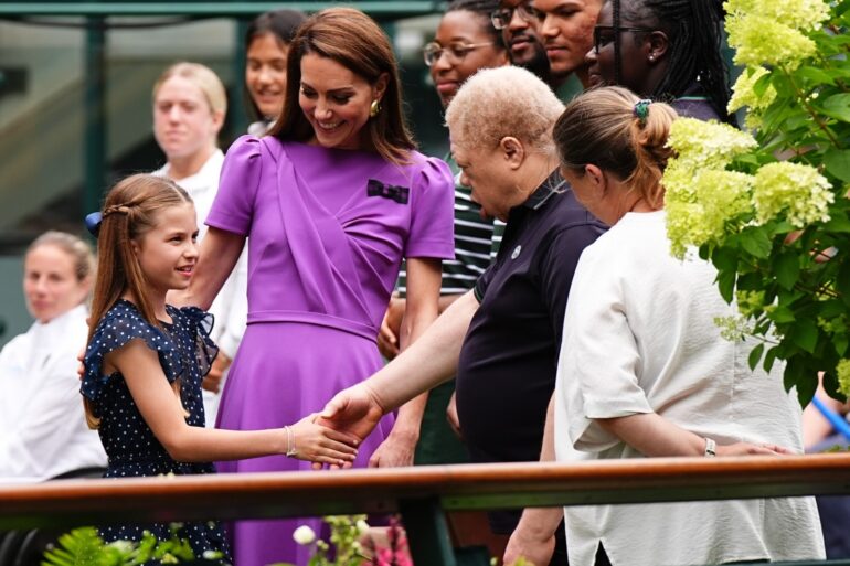 Kate attends Wimbledon men’s final with Princess Charlotte