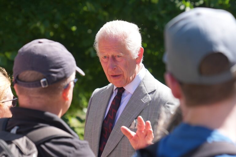 King ‘looking better’ as he meets well-wishers after Sandringham church service