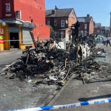 Police remain in Leeds suburb after violent disorder