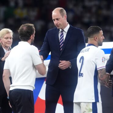 Prince of Wales thanks Gareth Southgate for being ‘all-round class act’