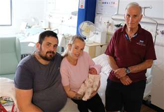 Surprise delivery as baby is born in hospital lift