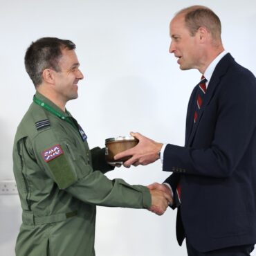 William reunited with flying instructor on ‘nostalgic’ return to RAF base