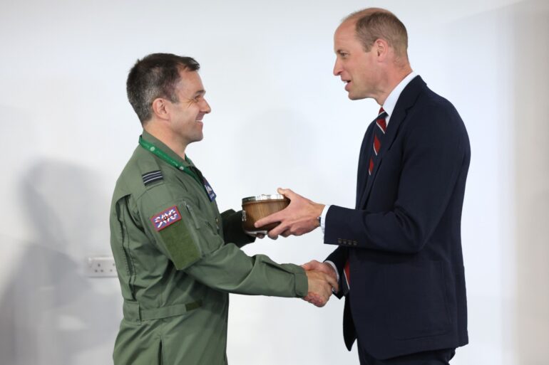 William reunited with flying instructor on ‘nostalgic’ return to RAF base