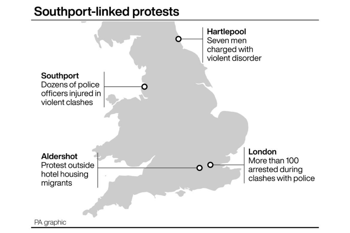 Authorities ‘are watching you’, planners of more protests over Southport told