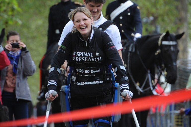 ‘Bionic’ suit marathon fundraiser Claire Lomas dies aged 44