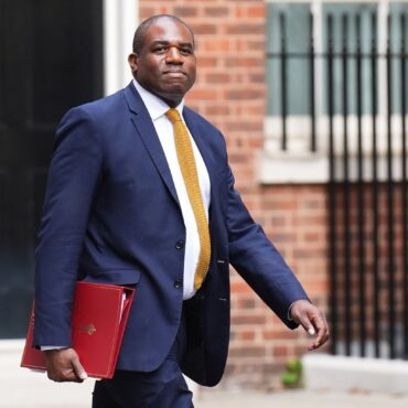 David Lammy to visit Israel with French counterpart to press for Gaza ceasefire