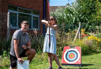 Discovering fun at family day of activities