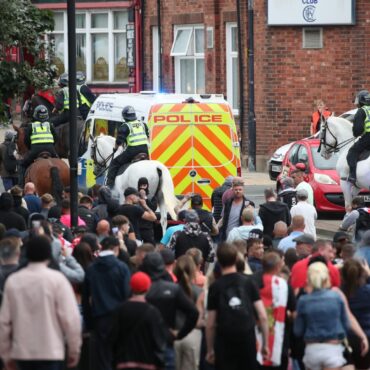 Eight arrested, three police officers injured following Sunderland disorder