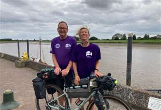 Fundraiser reaches town during 3,500-mile challenge to help prevent suicide