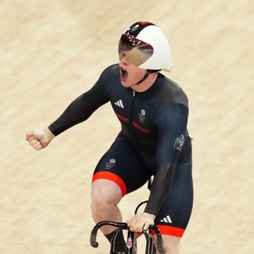 Great Britain’s Emma Finucane adds keirin bronze to team sprint gold