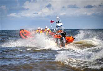 Lifeboat launched following reports of man in river