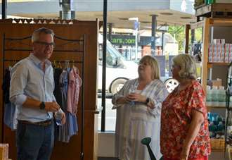 MP takes a tour of charity’s community supermarket