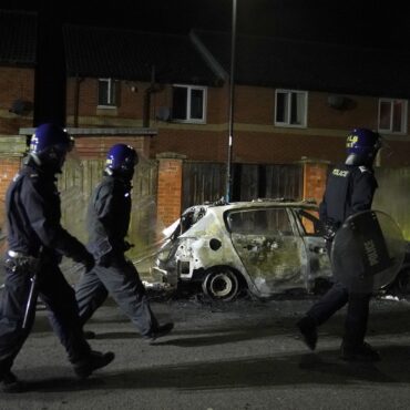 Rioter first to be jailed on violent disorder charge after nationwide unrest