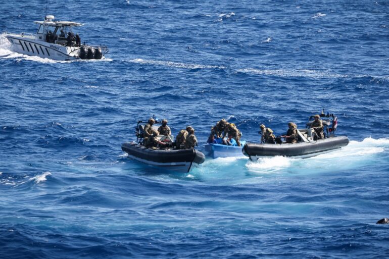 Royal Navy warship seizes more than £40m of cocaine in Caribbean Sea