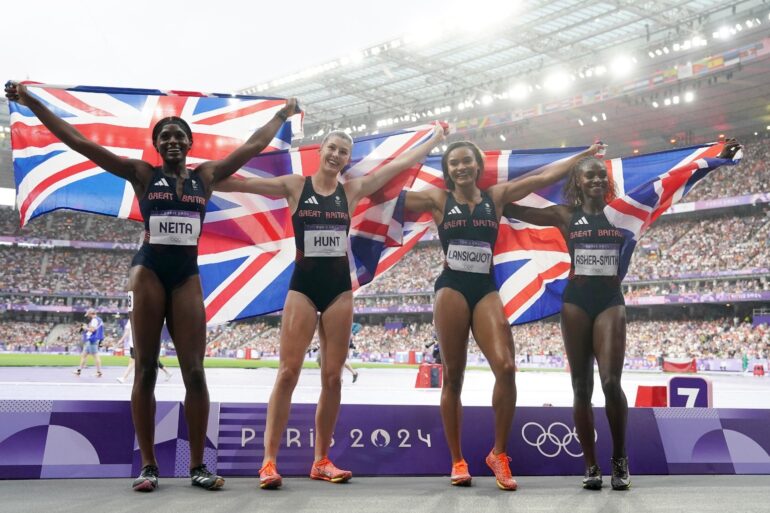 Silver for Team GB women’s 4x100m relay team