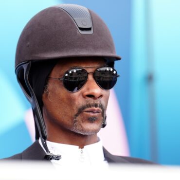 Snoop Dogg gone full-kit equestrian as he watches dressage at Paris Olympics