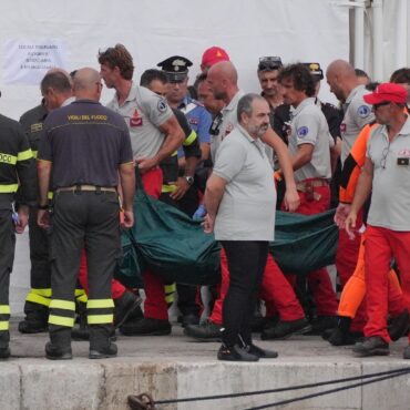 Two more bodies found on sunken luxury yacht off coast of Sicily, reports say