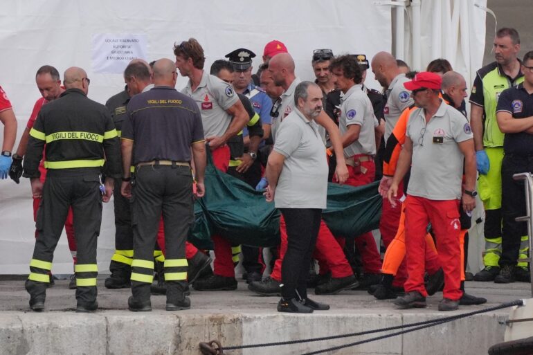 Two more bodies found on sunken luxury yacht off coast of Sicily, reports say