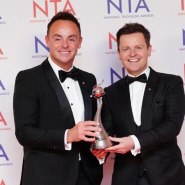 Ant and Dec cement status as TV presenting kings with NTA win