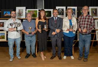 Awards for town photographers during celebration evening