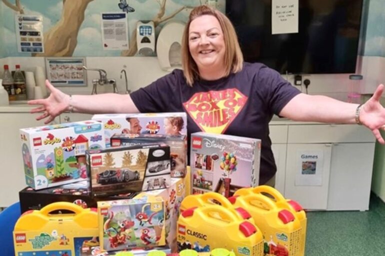 Bereaved mother puts smiles on cancer patients’ faces with Lego sets