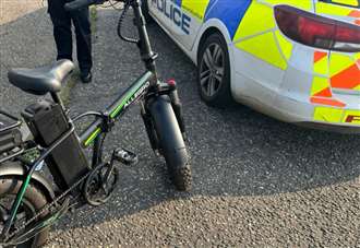 Eight penalty points and fine for riding illegal electric bike