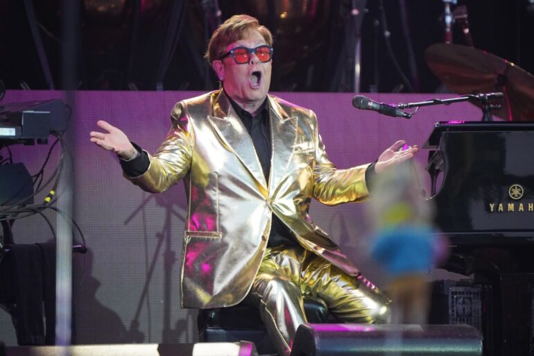 Elton John sheds a tear after world premiere of intimate documentary