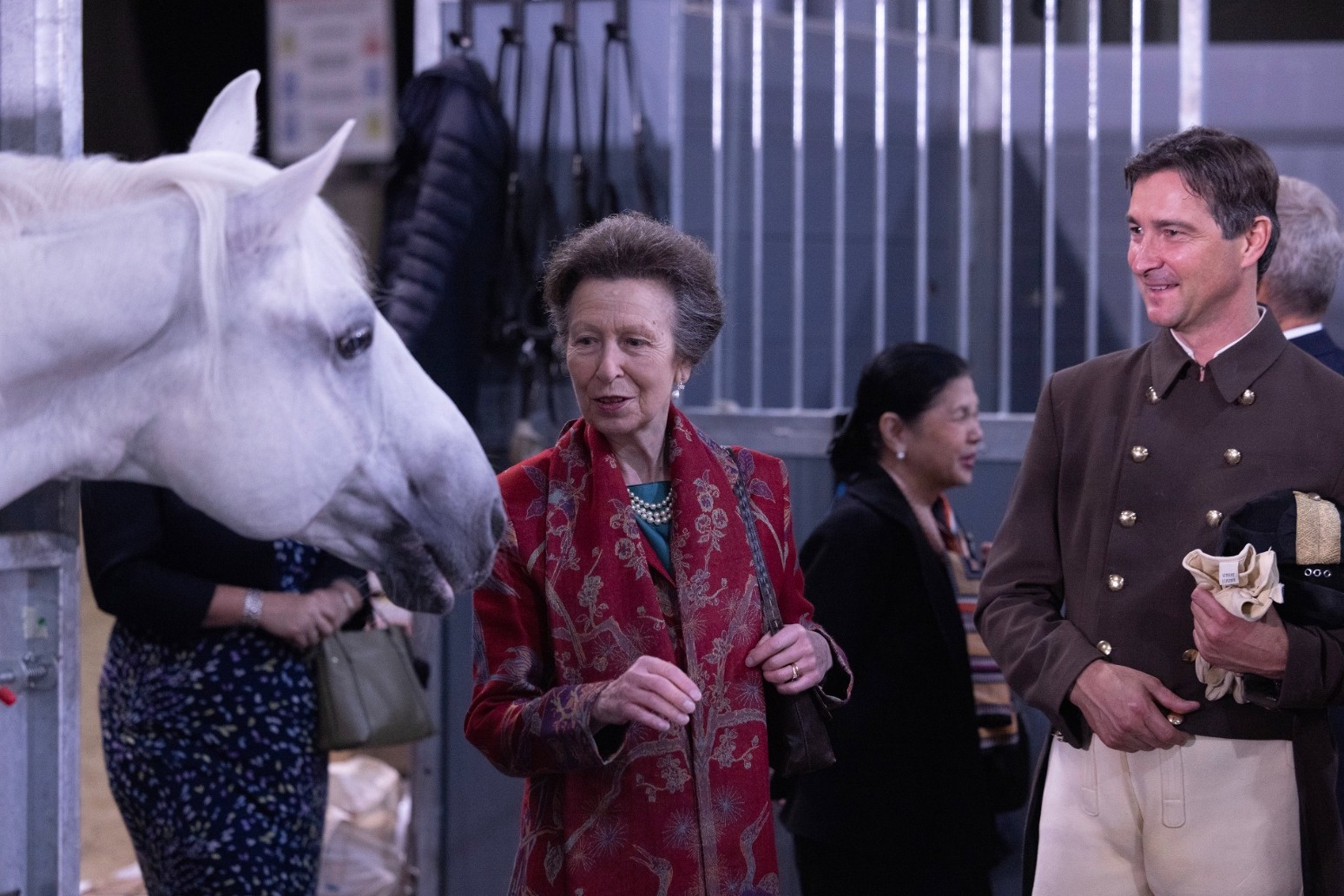 Anne watches world’s oldest riding school dazzle at Wembley arena