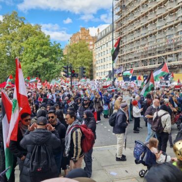 Arrests made as tens of thousands of pro-Palestinian protesters gather in London