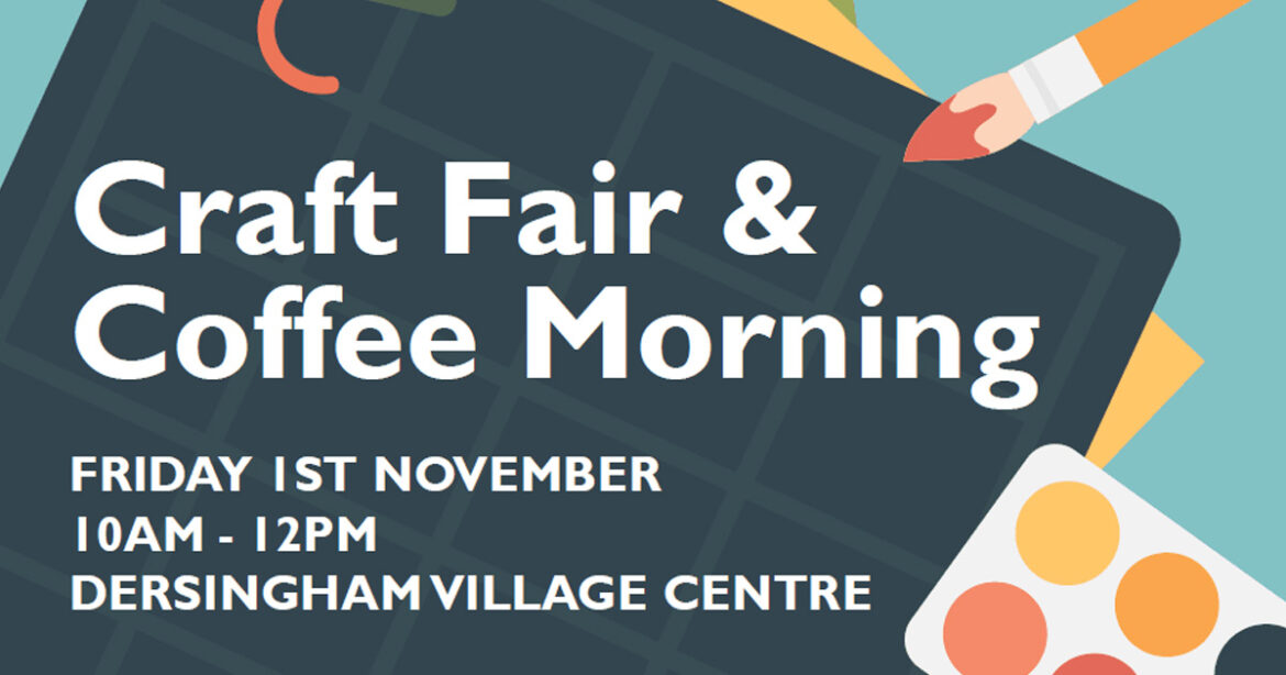 Craft Fair & Coffee Morning - 1st November 2024