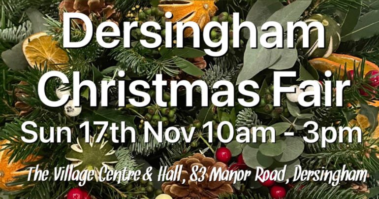 Dersingham Christmas Fair - 17th November 2024