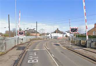 Drink-driver fled the scene after crashing into fence at railway crossing