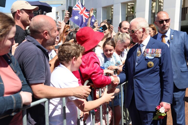 King Charles is heckled in Australia