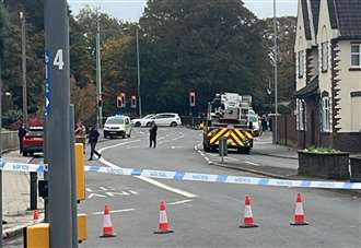 Police shut town road as emergency services respond to concerns for safety