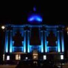 Town centre theatre lit up tonight in support of young people in care