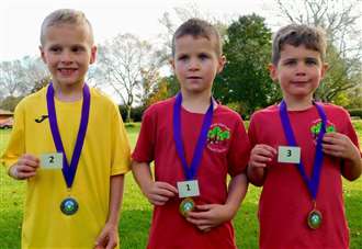 Youngsters battle it out in cross-country races