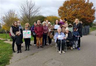 ‘Save my nan’s care home’: Protest against closure of Burman House