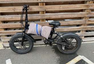 Three-year-old was sat on cushion strapped to illegal electric bike