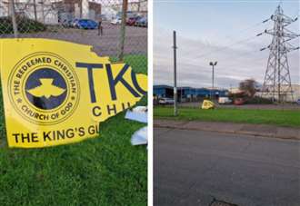 ‘Are we safe?’: Church leader shares concerns after sign ripped down in suspected hate crime