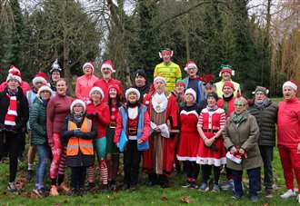 Record-breaking Christmas Day parkrun as hundreds take part in fancy dress and Santa hats