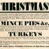 Shop’s bold Christmas poster from 1850