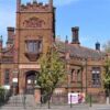 Two-vehicle crash outside library caused disruption