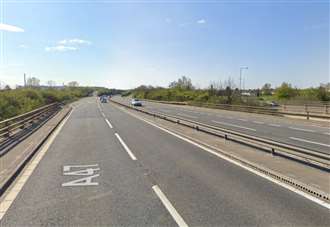 Man in 60s dies after van crashed into central reservation of A47